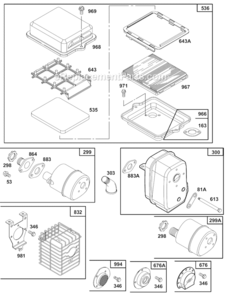 Page I Diagram and Parts List for 80200 2201-2413, 2416, 2419, 2421, 2422, 2423, 2424, 2426, 2428, 2429 Briggs and Stratton Engine